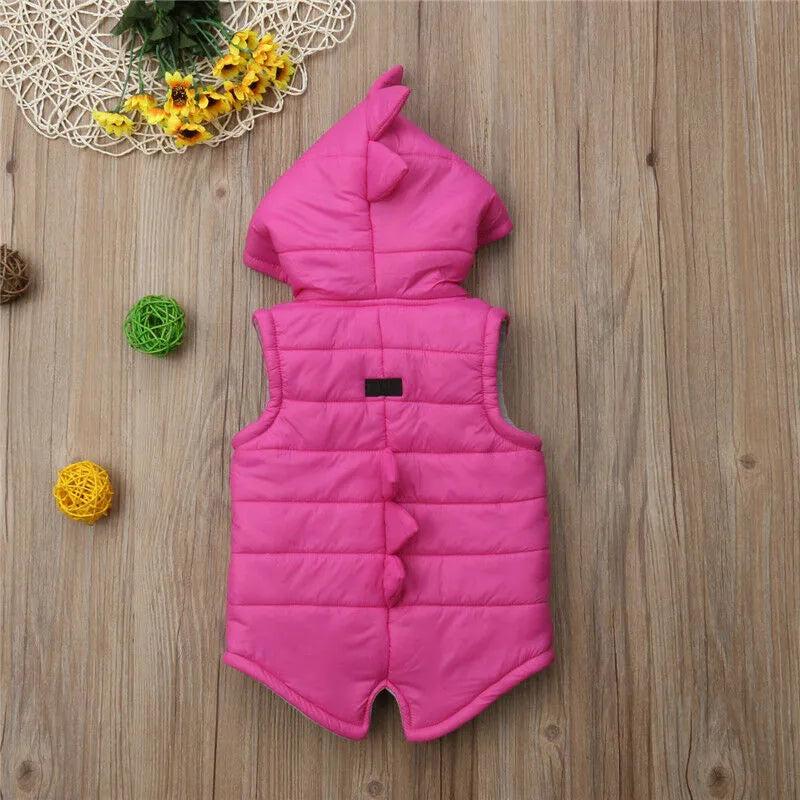 Dinosaur Hoodie Vest