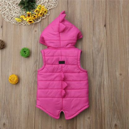 Dinosaur Hoodie Vest