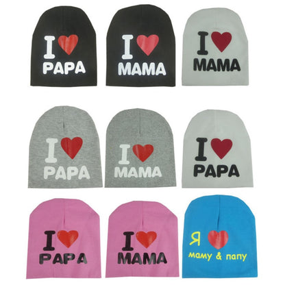 I Love Mama/Papa Beanie (B)