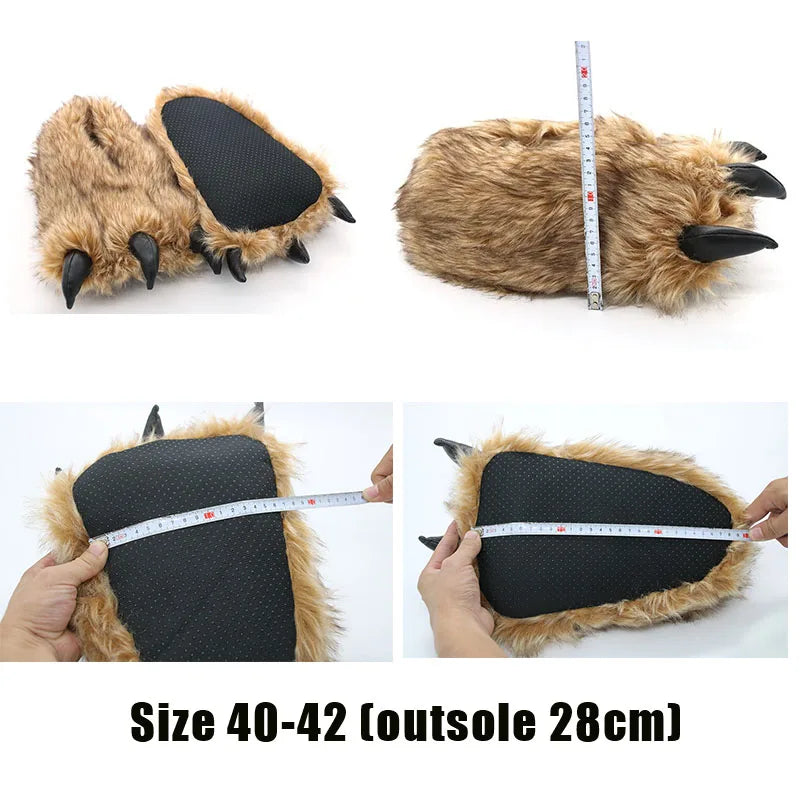 Beast Claw Fur Slippers