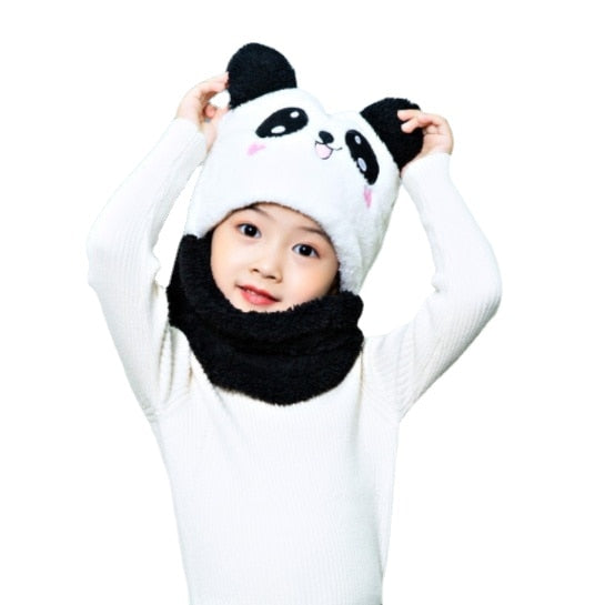 Cheerful Panda Headscarf