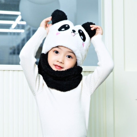 Cheerful Panda Headscarf