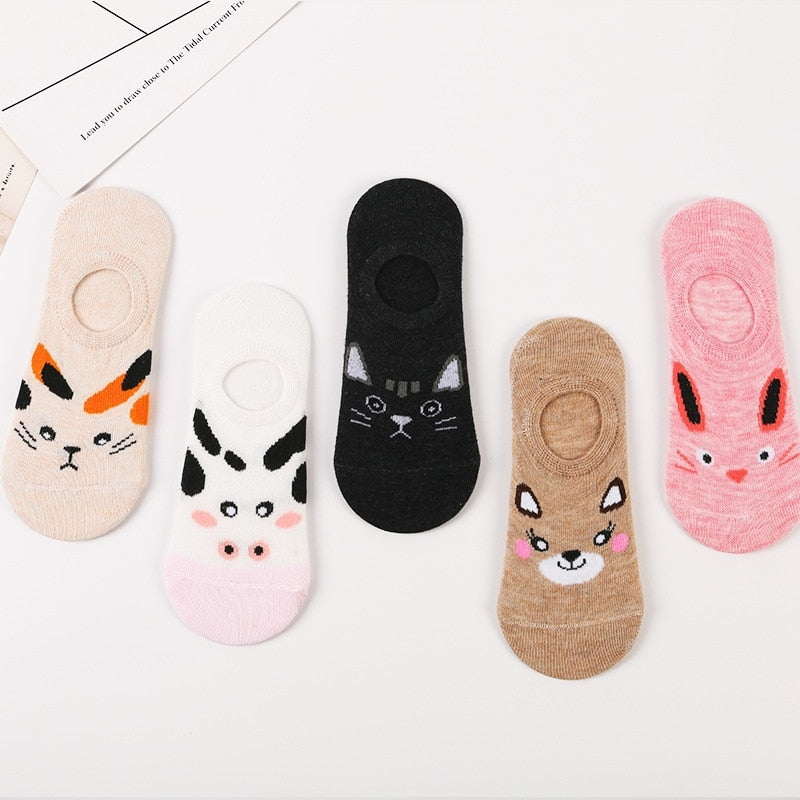 Animal Ankle Socks (5 Pair)