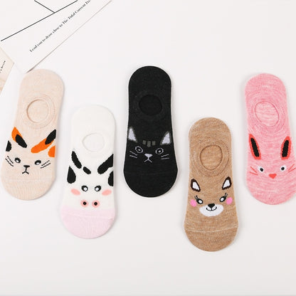 Animal Ankle Socks (5 Pair)