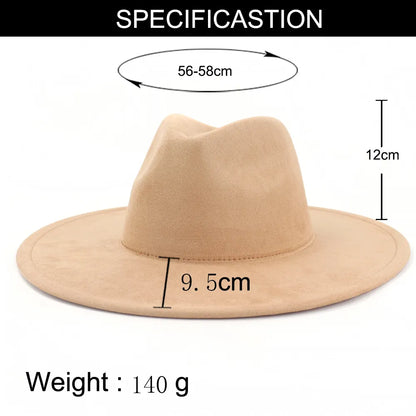 Big Brim Fedora Suede