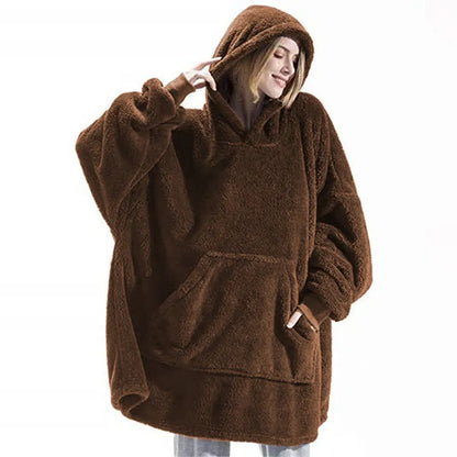 Oversized Fuzzy Lounge Hoodie