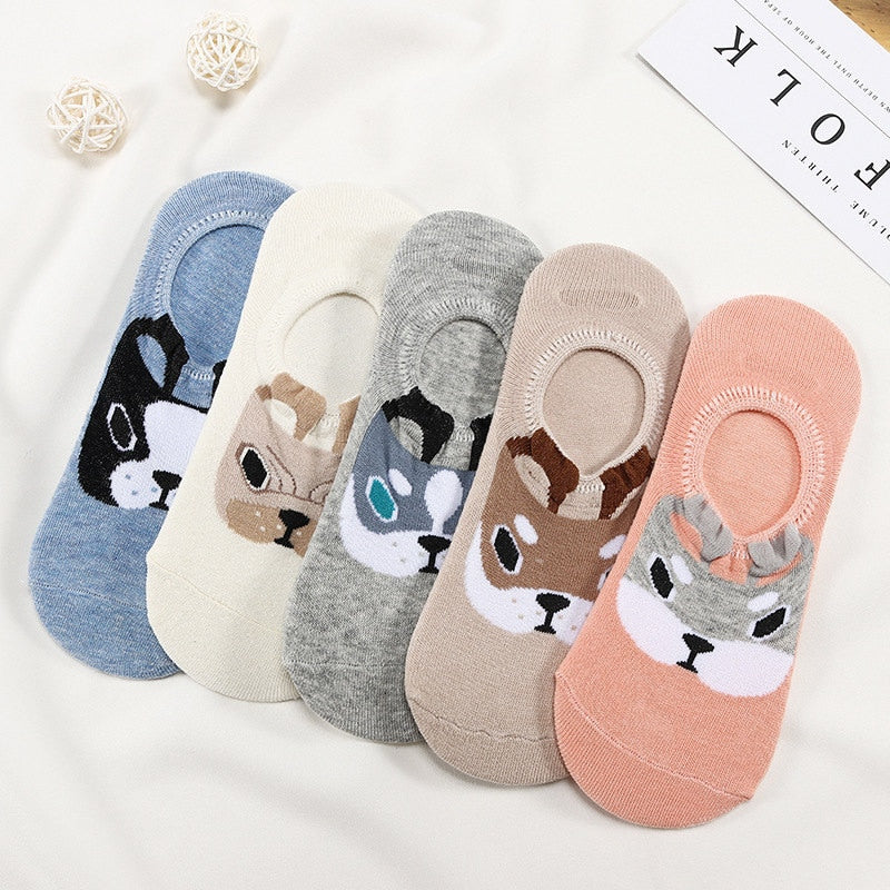 Animal Ankle Socks (5 Pair)