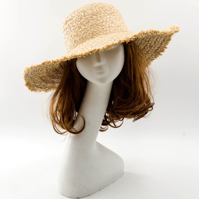 Wide Brim Fringed Sun Hat